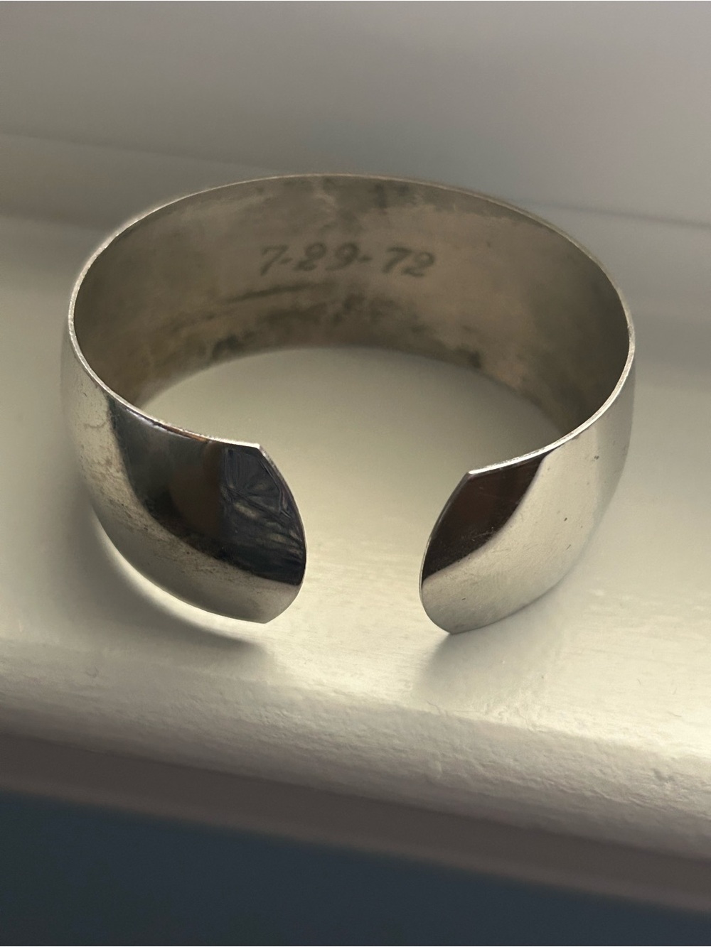 Monogram Cuff Bangle - Picture 3 of 4